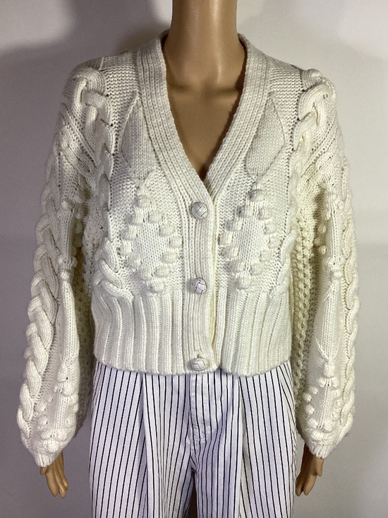 The Westside California Sweaters - The Westside California Chunky Cable Knit Cardigan Sz S